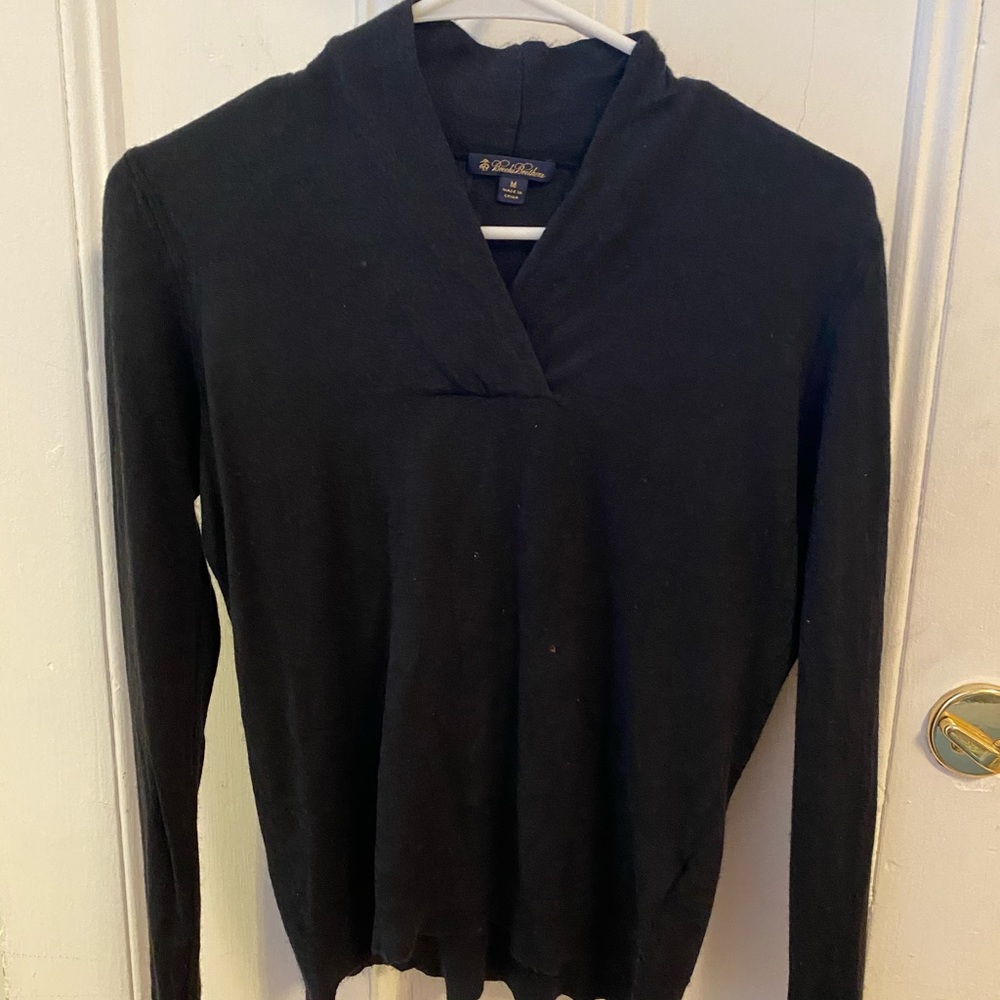 Brooks Brothers Silk Cashmere Shawl Collar Sweater